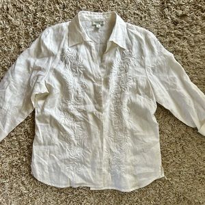 100% linen blouse size XL